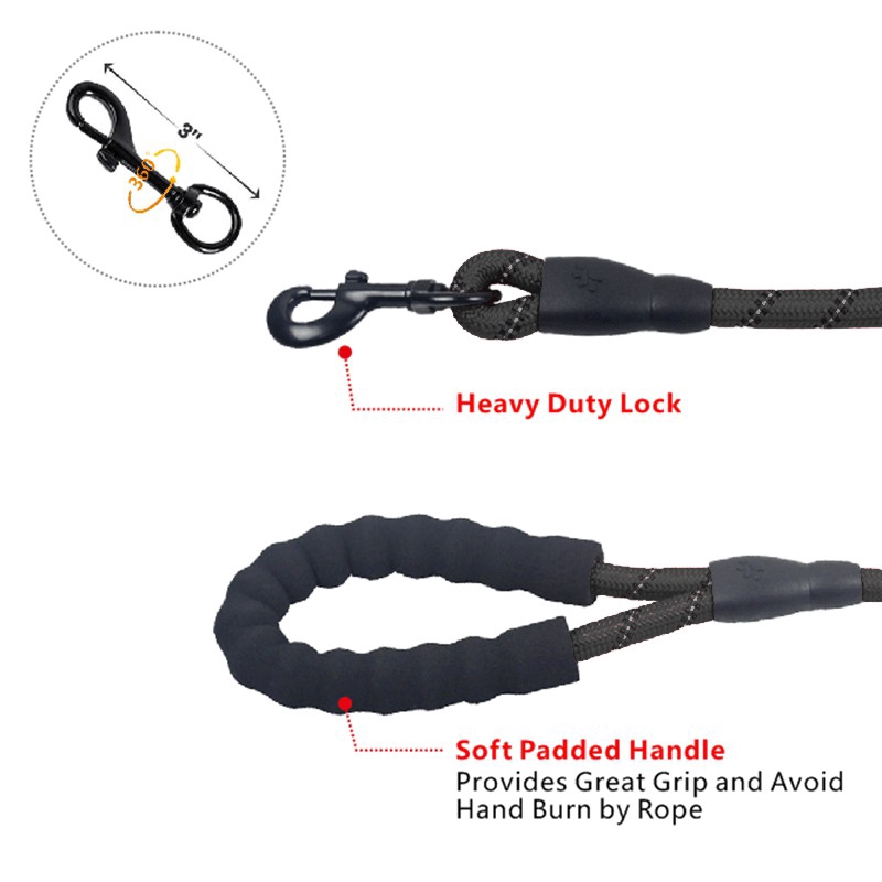 Dây phản quang nylon phát sáng cho xích chó, kéo, đeo, chạy