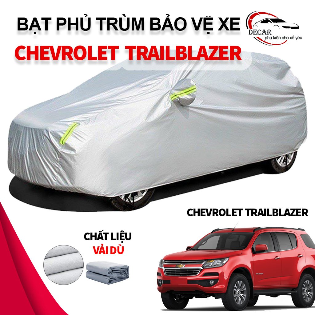 Bạt vải dù oxford bảo vệ xe ô tô, áo trùm oto chống nắng nóng, mưa cho xe CHEVROLET TRAILBLAZER
