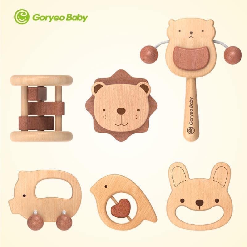 [NGOKHOAI] Đồ chơi gặm nướu băng gỗ an toàn cho bé