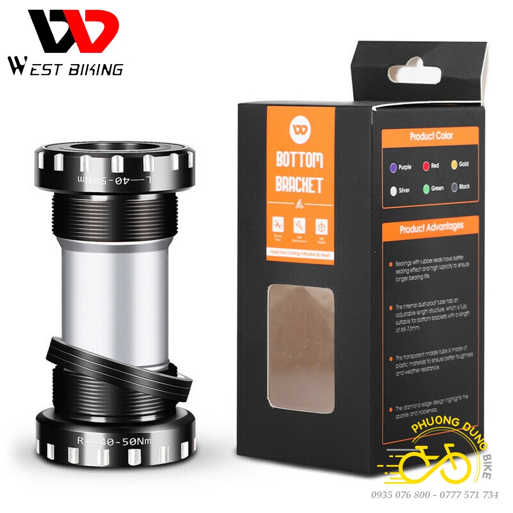 Trục giữa cốt rỗng xe đạp BB WEST BIKING (BB Vặn) | Shopee Việt Nam
