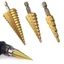 Bộ 3 mũi khoan tháp phủ titan siêu cứng, khoan nhiều cỡ lỗ
