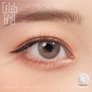 Kính áp tròng cận VIVIMOON cận xám tây cho mắt thở Celeb Gray 6 tháng