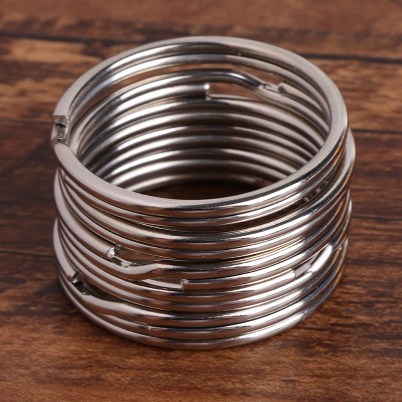 Tốt nhất 100 Chiếc Móc Khóa Inox Vòng Tròn Chia Khóa Chia Chia Nhẫn Móc Khóa Nhỏ