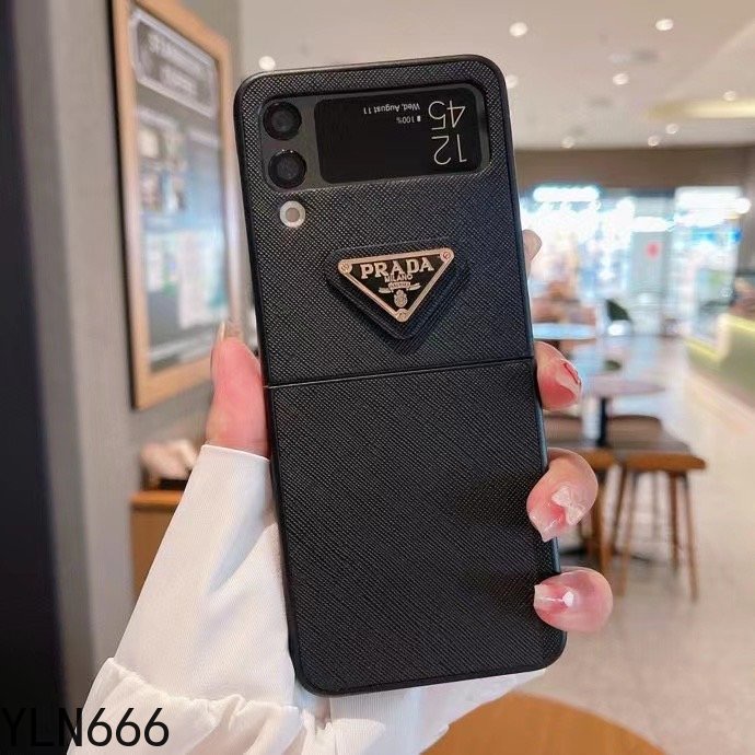Dành Cho Samsung Galaxy Z Flip 1 2 3 4 5 6 Da PU Cổ Điển Chống Sốc Ốp Lưng Điện Thoại Galaxy Z Flip6 5G Gấp Điện Thoại