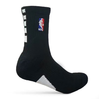 NBA Bóng Rổ Tất Nam Ống Cao Dày Khăn Đáy Giữa Ống Tất Huấn Luyện Thể Thao NK Phong Cách Mới Elite Tất INS