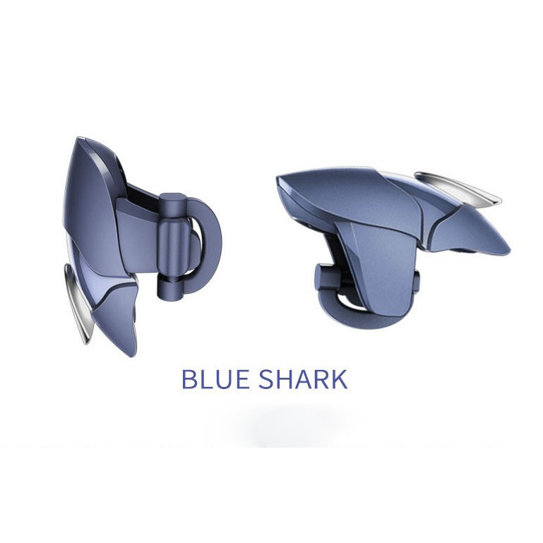 Nút bấm chơi game Blue Shark chất liệu nhựa ABS và kim loại giá rẻ siêu nhạy chơi game Pubg Mobile Free Fire