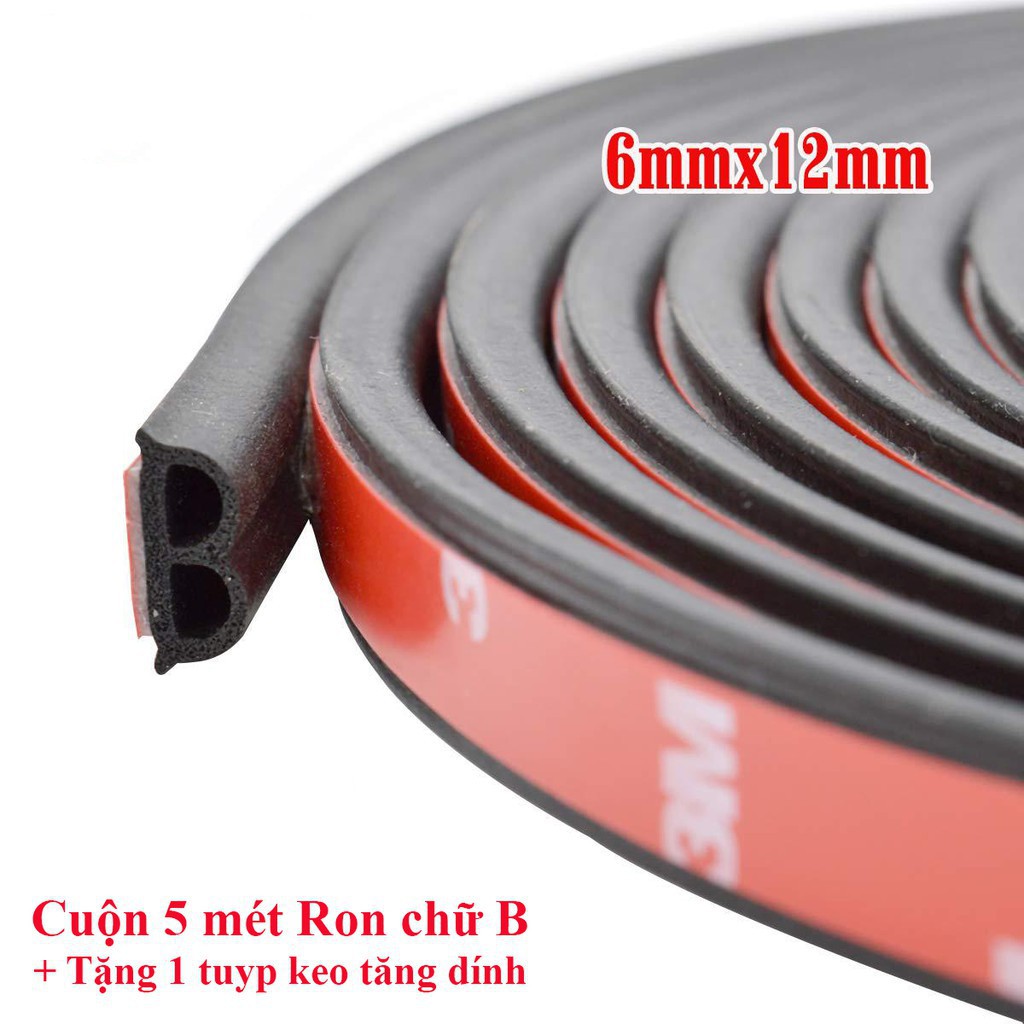 Gioăng cao su chống ồn xe hơi loại chữ B - tặng kèm keo tăng dính { HÀNG ĐẸP }