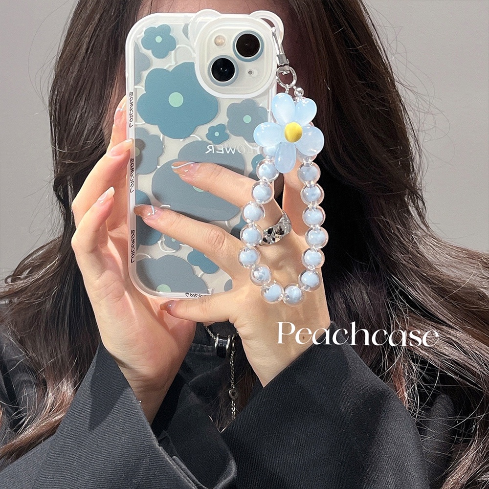 Ốp bảo vệ IPhone 14promax Phong cách mát mẻ Vòng tay hoa Vỏ mềm Apple 12 / 13 / 14promax Phong cách nữ đơn giản Vỏ bảo vệ nhỏ tươi chống sốc