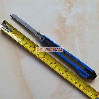 Combo Dao rọc giấy mini hãng SDI Việt Nam kèm 10 lưỡi lthay thế, lưỡi thép không rỉ, cực sắc bén phù hợp với vặn phòng