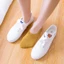 Màu Kẹo Nữ Mắt Cá Chân Tất Thường Vô Hình Tất Thoáng Khí Ngắn Hàn Quốc Cotton Vô Hình Tất Chân Tất Chống Trơn Trượt