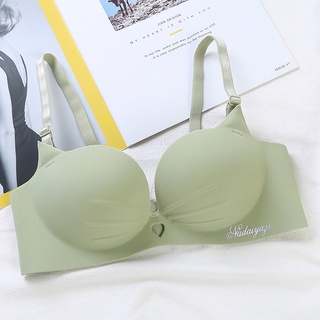 Áo Lót 3/4 Cup Nâng Ngực Không Gọng Mềm Mại Thoải Mái Hình Tai Mèo Dễ Thương 32-38AB Dành Cho Bạn Nữ