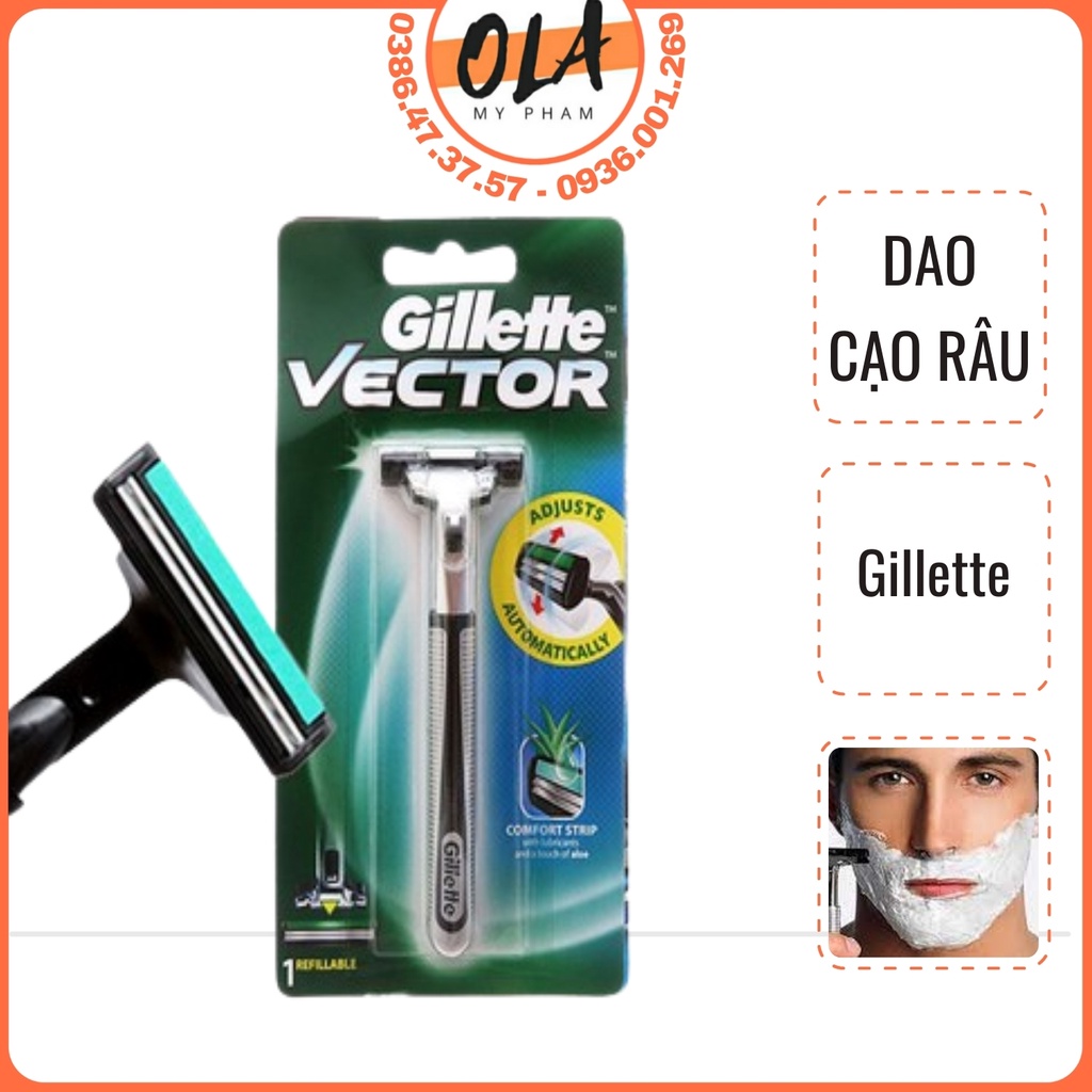 Bàn Dao Cạo Râu Gillette Vector Lỡi Kép Hàng Nội Địa Nhật Bản - mỹ phẩm ...