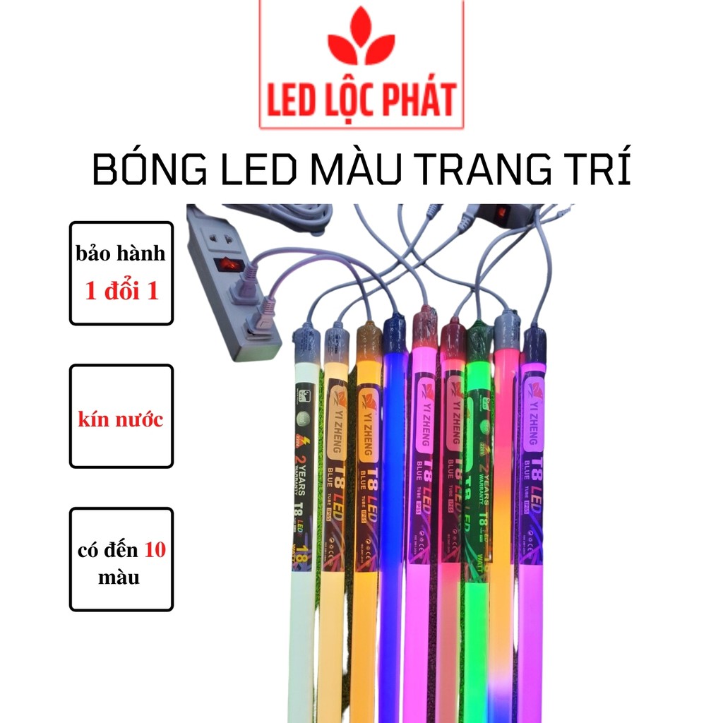 Bóng đèn led nhiều màu trang trí, đèn led 1m2 6 tất kín nước | Shopee ...