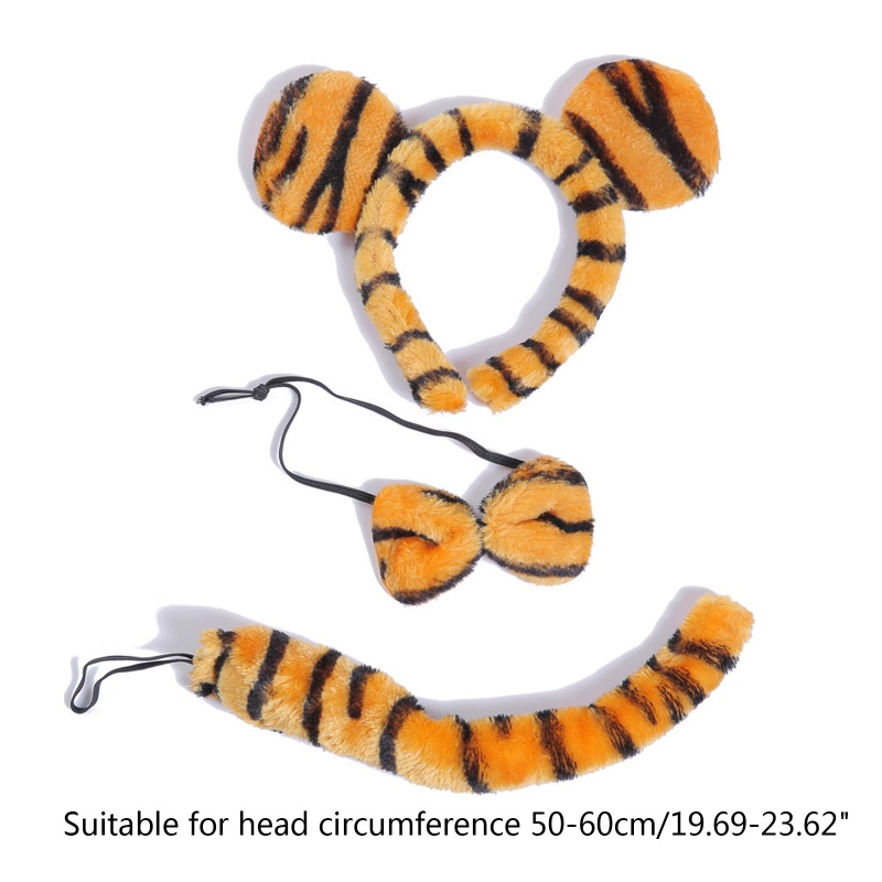 Bầu trời sành điệu sang trọng tai hổ headhoop bowtie và tail Easter cosplay đạo cụ cho trẻ em