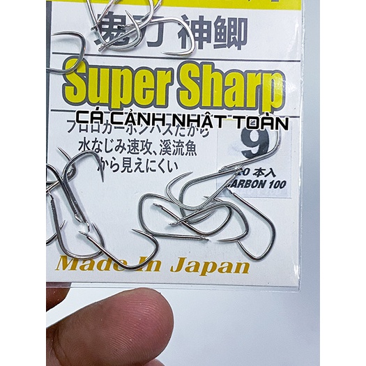 LƯỠI CÂU CÁ CHÉP NHẬT BẢN SUPER SHARP SIÊU BÉN LC17