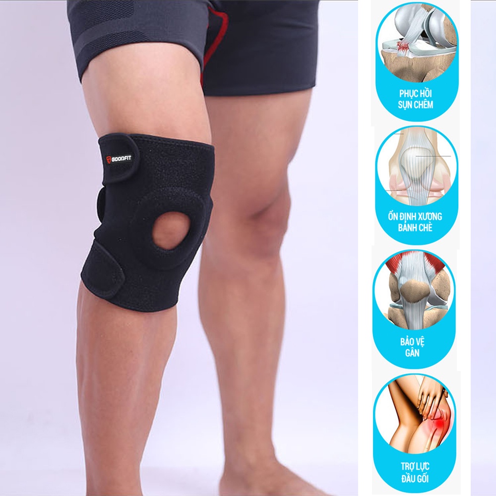 Băng gối thể thao có đệm xương bánh chè GoodFit GF523K