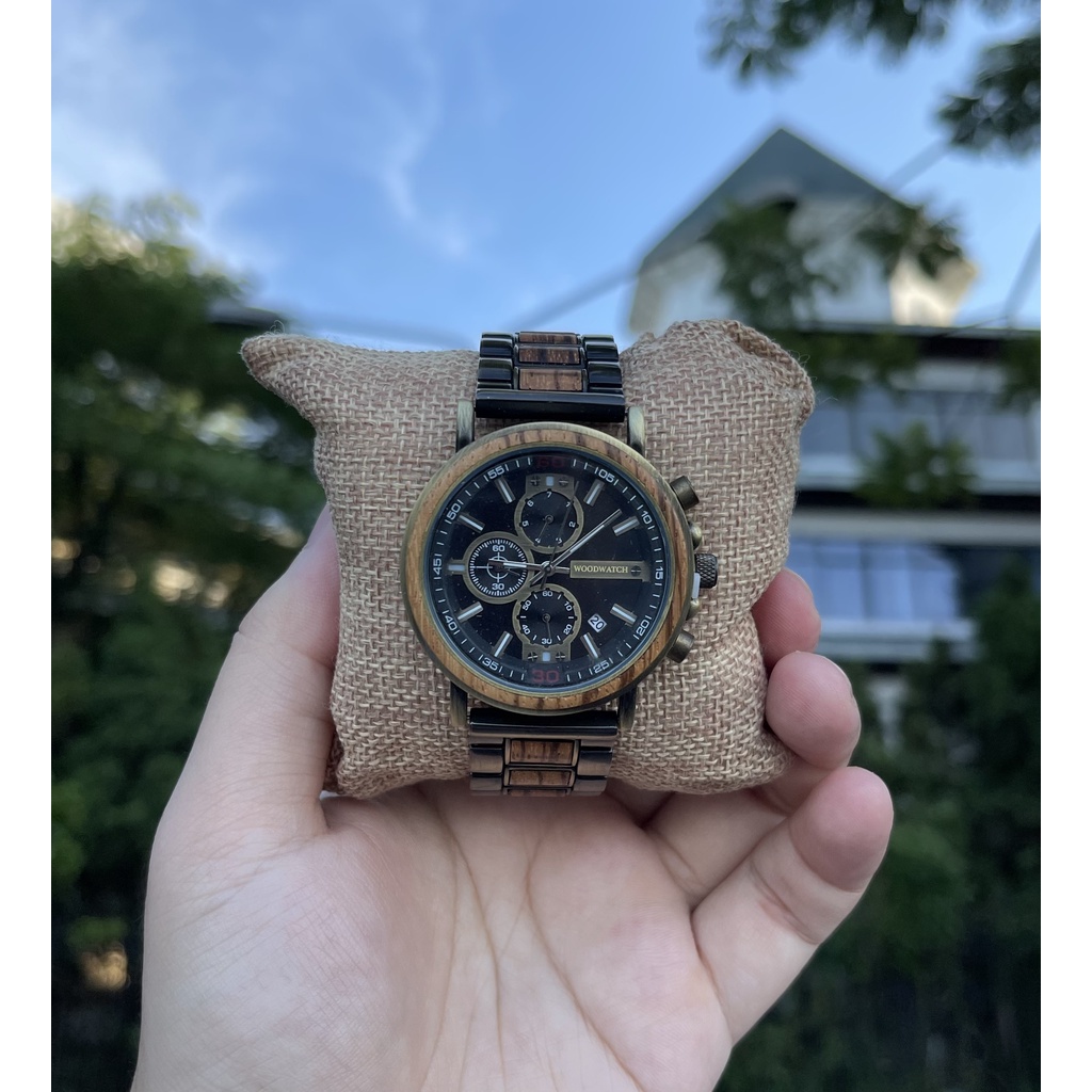 Đồng hồ đeo tay nam vỏ gỗ WoodWatch GT07