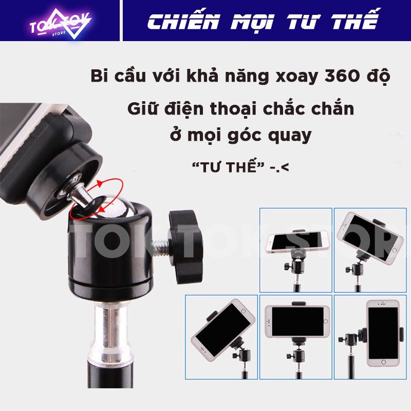 Chân Quay Video Hỗ Trợ Livetream Chụp Ảnh Quay Video , Hàng Loại 1 Cao Cấp - Chính Hãng HD DESIGN