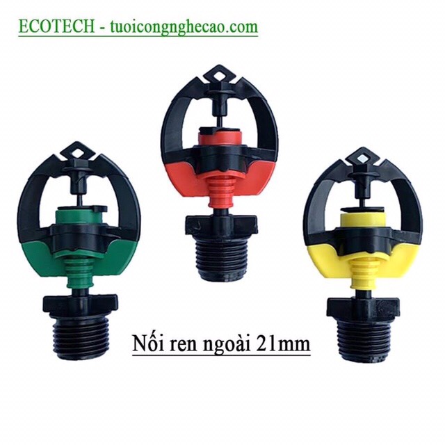 Combo 10 cái béc SD700 tưới Phun Mưa kèm Chân ren ngoài 21