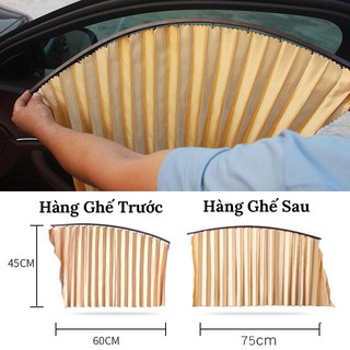 Rèm Cửa Ô Tô Vải Che Nắng – Bộ 4 Rèm