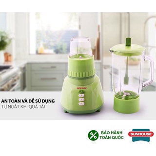 Máy Xay Sinh Tố Sunhouse SHD5112 Công Suất 350W Với 2 Cối Xay Chịu Lực, Dễ Dàng Vệ Sinh, BH 2 Năm