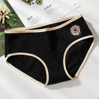Quần Lót Cotton Không Đường May Thêu Huy Hiệu Quyến Rũ Cho Nữ