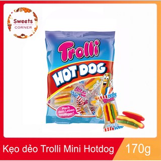 Kẹo dẻo Hotdog Trolli Mini 170gr (2 loại)