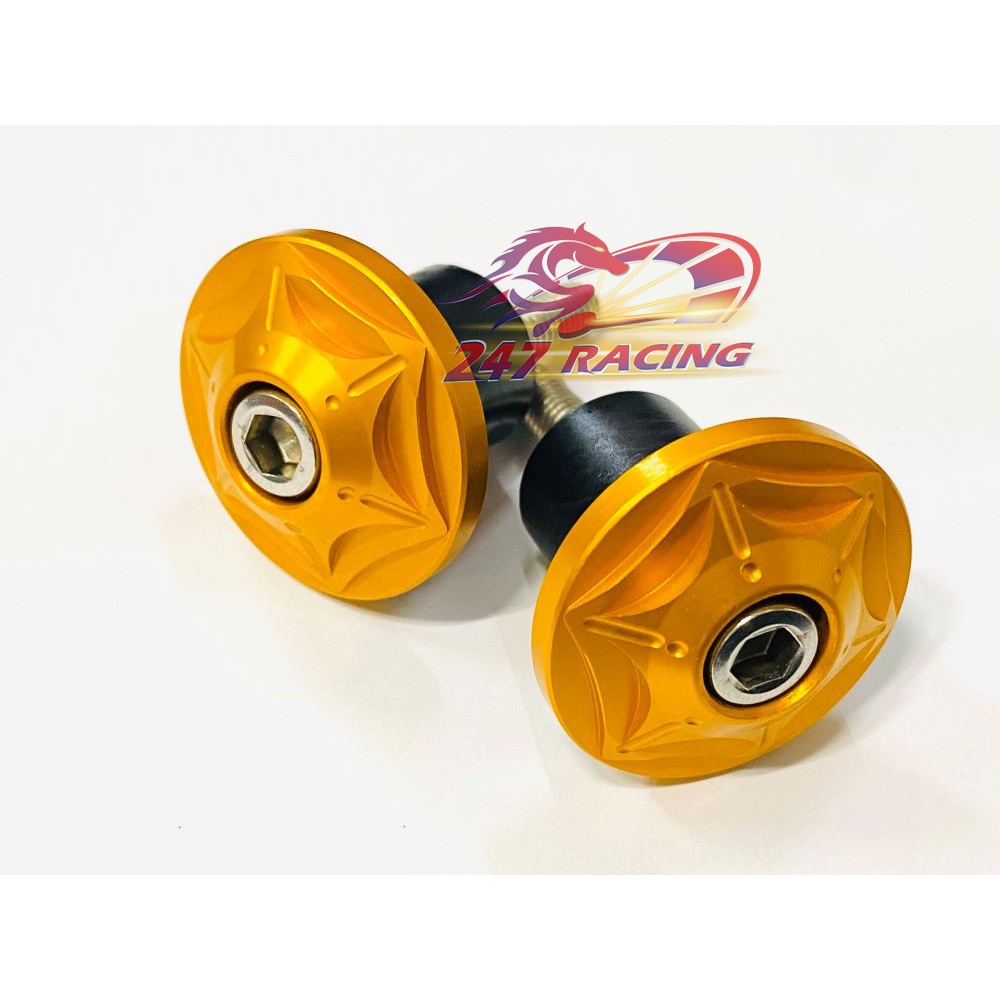 Gù tay lái Titan Gr5 màu Vàng gắn xe máy Sirius,Wave,Exciter,Sonic,Raider,Satria....