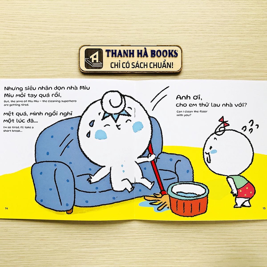 Mô tả Sách - Ehon Kĩ Năng Sống - Miu Miu Tự Lập - Phần 2 - Song ngữ Việt-Anh (Dành cho bé từ 1-6 tuổi) (Lẻ tùy chọn) - 3