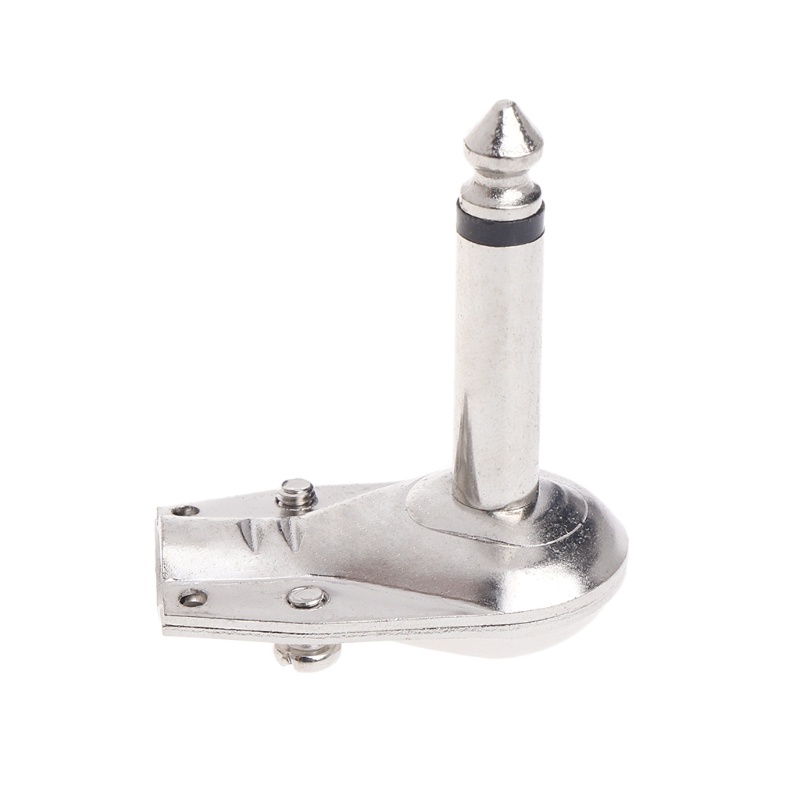 Redbaiaa1 10 Chiếc 1 4 6 35 Mm Mono Loa Góc Phải Đàn Guitar Phono Cắm Chảo Đầu Nối
