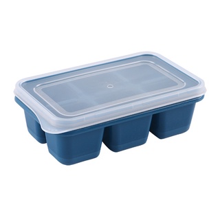 Khuôn Làm Đá Viên Bằng silicone Cấp Thực Phẩm Kèm Nắp Đậy Hình Vuông diy Dành Cho cocktail