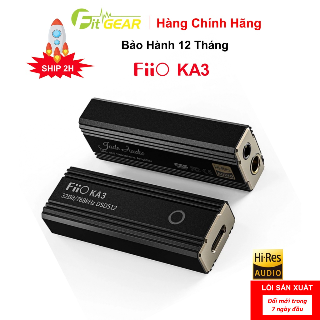 Thiết Bị Âm Thanh DAC/AMP Portable Fiio KA3 | Shopee Việt Nam