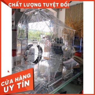 (Mẫu mới 2022) Lồng nhím, hamster, sóc nhỏ Size Đại combo như hình