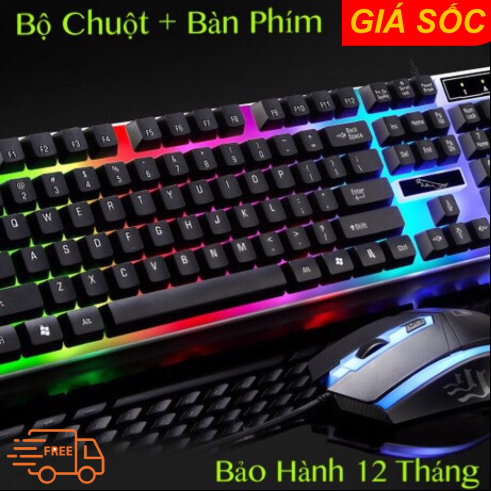 Bộ bàn Phím, Chuột Giả Cơ đèn LED 7 MÀU SIÊU ĐẸP GAMING G21 PRO 2019 ...