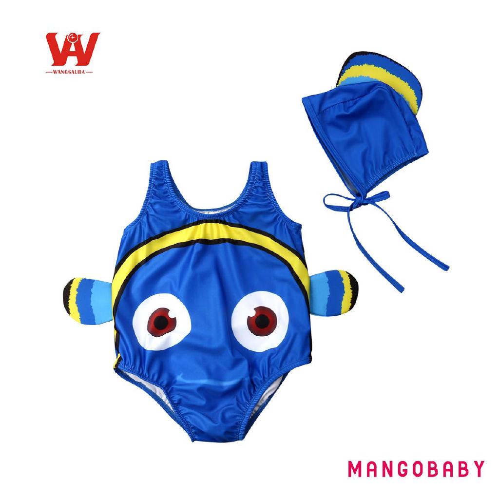☞Mg-toddler Bé Gái Một Mảnh Bikini Đồ Bơi Đồ Bơi Bộ Đồ Tắm Quần Áo Đi Biển