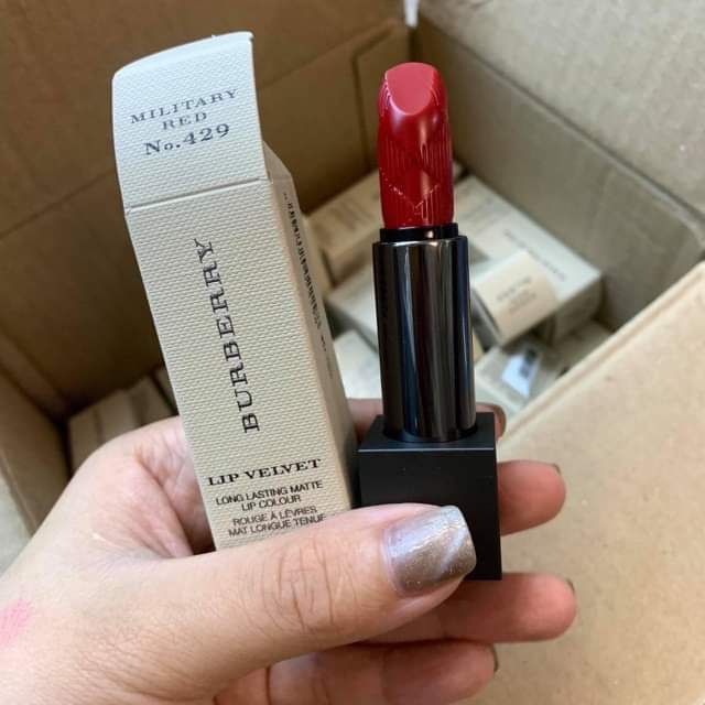 SON BURBERRY LIP VELVET NO.429 MILITARY RED Shopee Vi t Nam