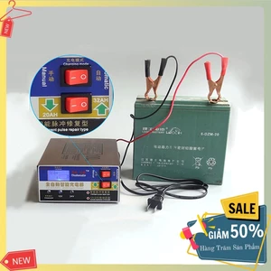 Bộ nạp bình ắc quy 200Ah màn hình hiển thị chính xác điện áp, pin