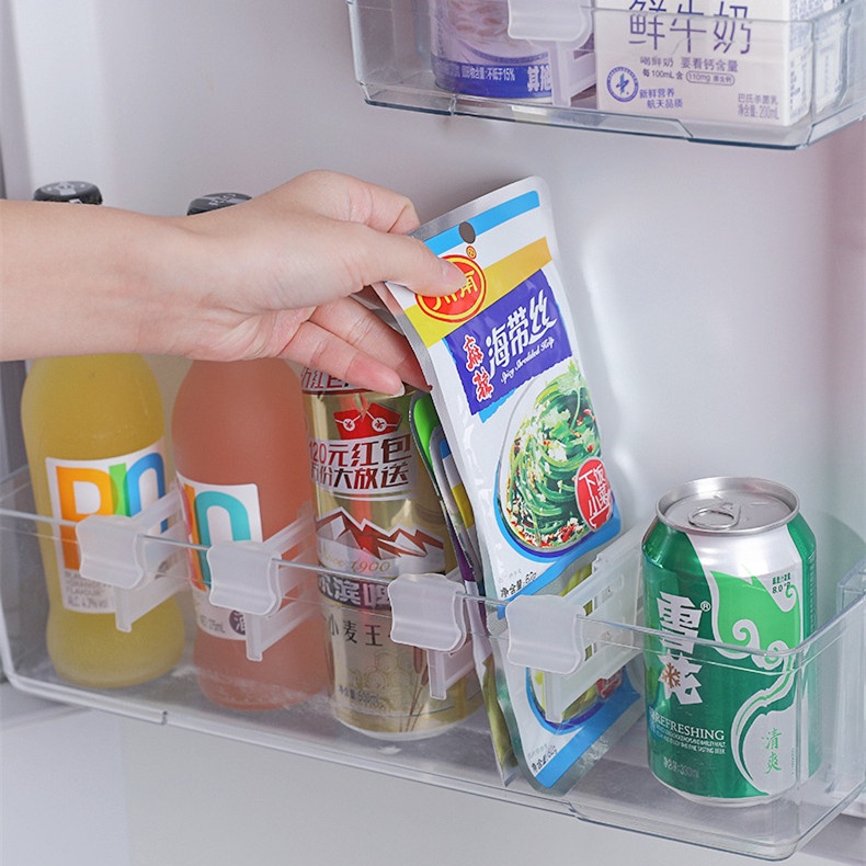 Khay Nhựa Trong Suốt Chia Ngăn Tủ Lạnh Có Thể Điều Chỉnh