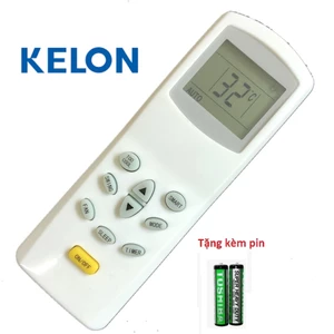 Điều khiển điều hòa KELON 1 nút vàng ở dưới cùng - Tặng kèm pin - Remote KELON- Remote máy lạnh Kelon 1 chiều và 2 chiều