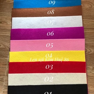 Vải dạ làm đồ handmade 30x30cm (giá 2 tấm)