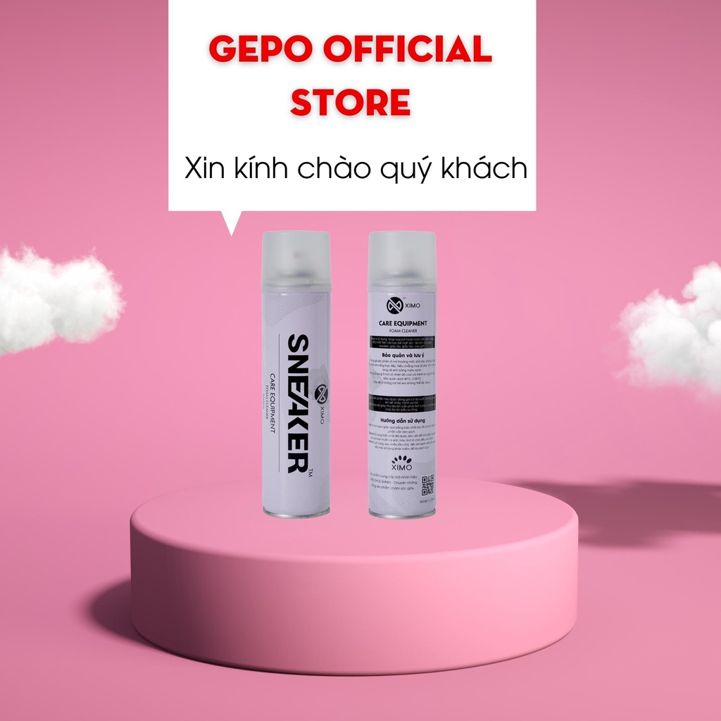 Mô tả Chai Xịt Tạo Bọt Vệ Sinh Giày XIMO Cao Cấp 300ml - 2
