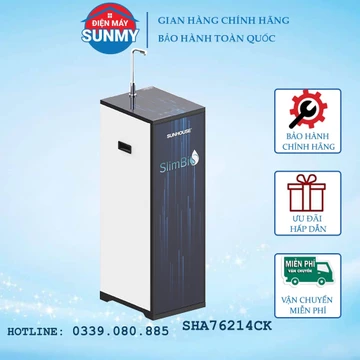 Máy lọc nước RO nóng nguội lạnh Sunhouse SHA76214CK-S 9 lõi bảo hành chính hãng
