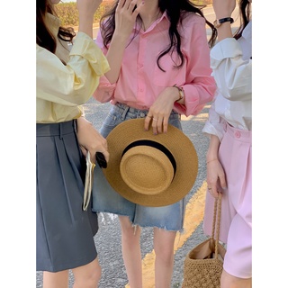 Hàng Mới Về Áo Sơ Mi Dài Tay Dáng Rộng Phong Cách Hàn Quốc Baju Wanita Lengan Panjang Hàng Mới Dành Cho Bạn Nữ
