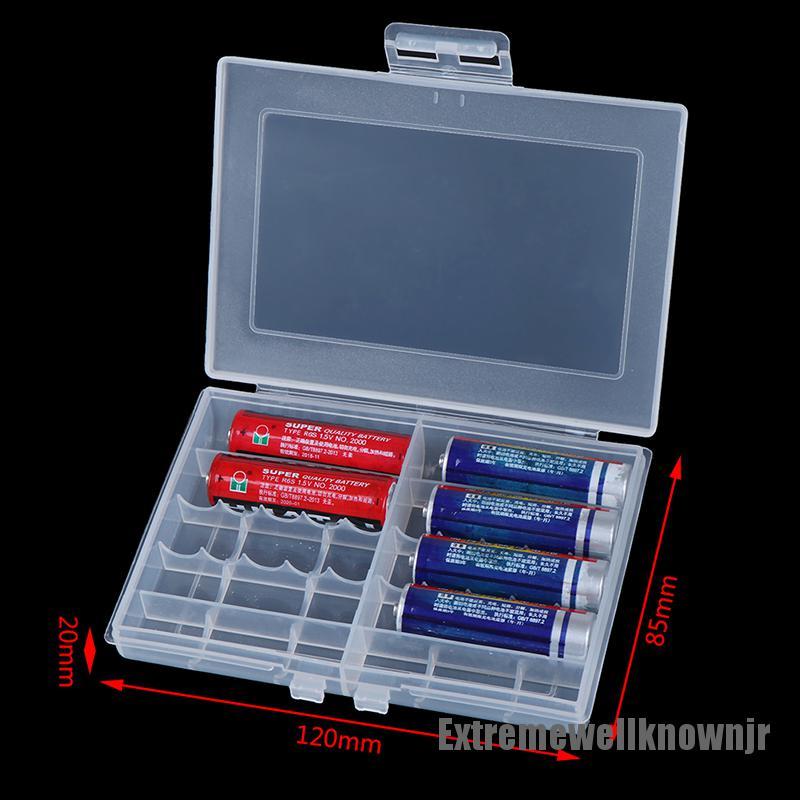 1 Hộp đựng pin AA / AAA bằng nhựa chất lượng