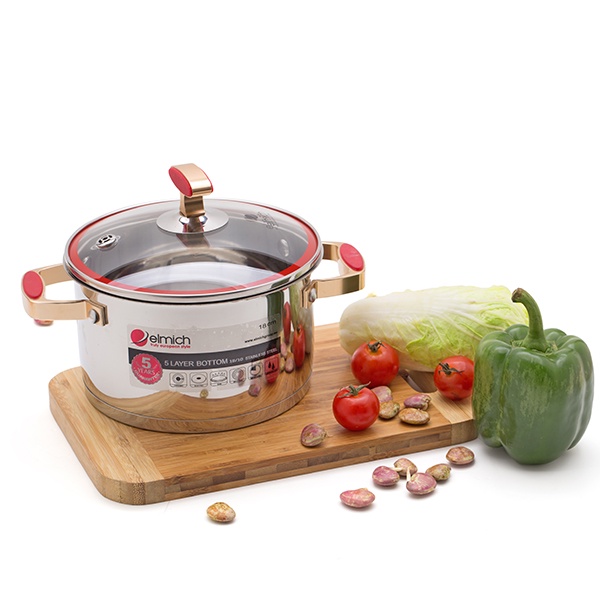 [LIFEMCMBP4 -12% đơn 250K] Xoong inox 304 Red Velvet Size 18-20-22-24cm