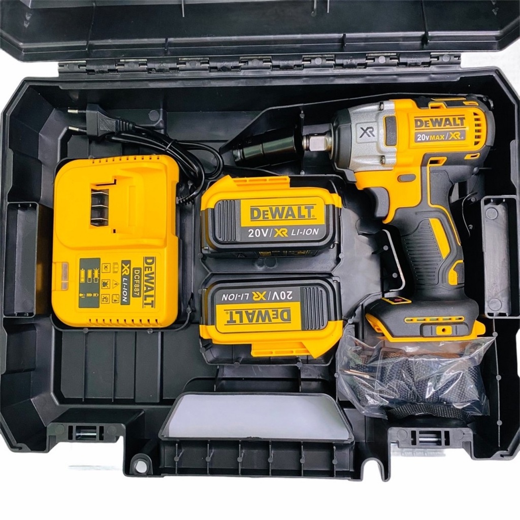 MÁY SIẾT BULONG DE.WAT 20V DFC887, ĐỘNG CƠ KHÔNG CHỔI THAN HÀNG CAO CẤP