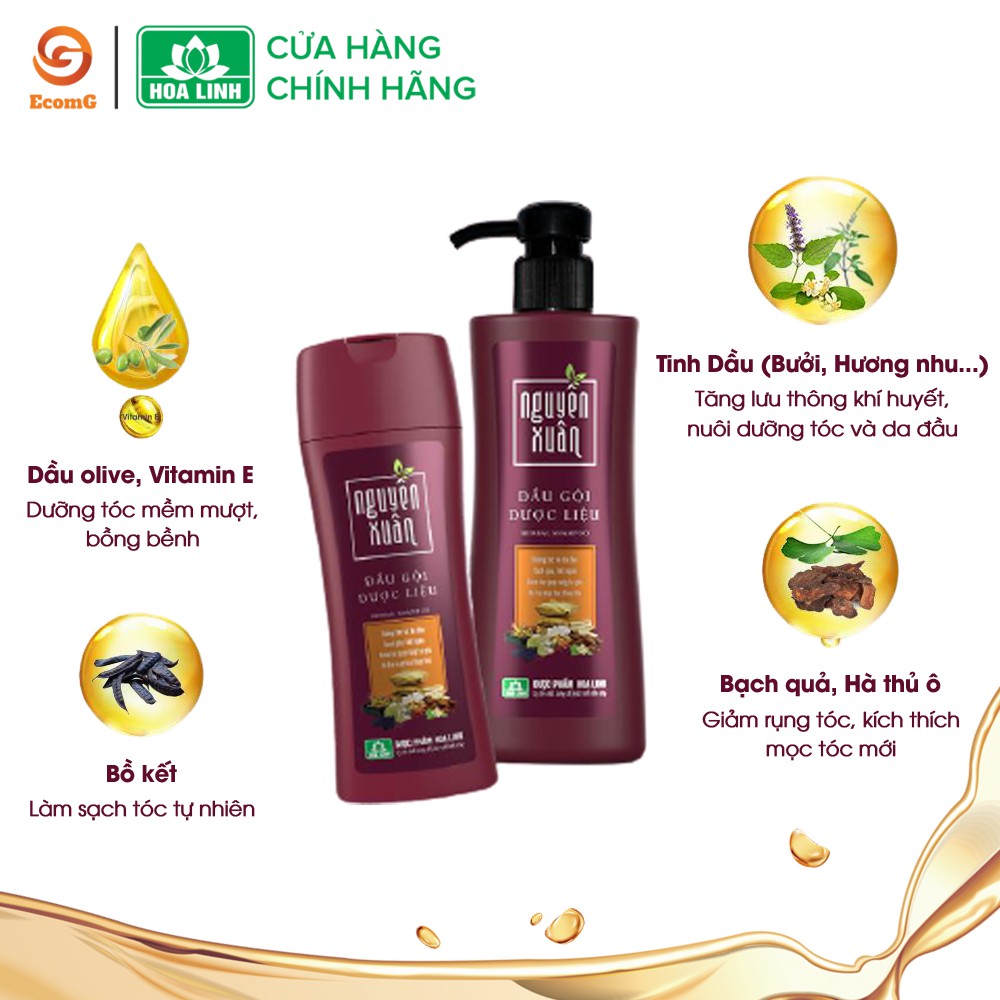 Ảnh Set dầu gội và xả dưỡng tóc và chăm sóc da đầu Nguyên Xuân đỏ- Dầu gội 200ml, dầu xả 150ml 4