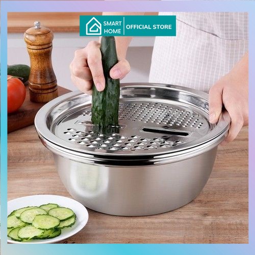[Hàng Mới Về] Bộ Rổ Nạo Inox 304 Đa Năng 3 Chi Tiết Tiện Lợi | Shopee ...
