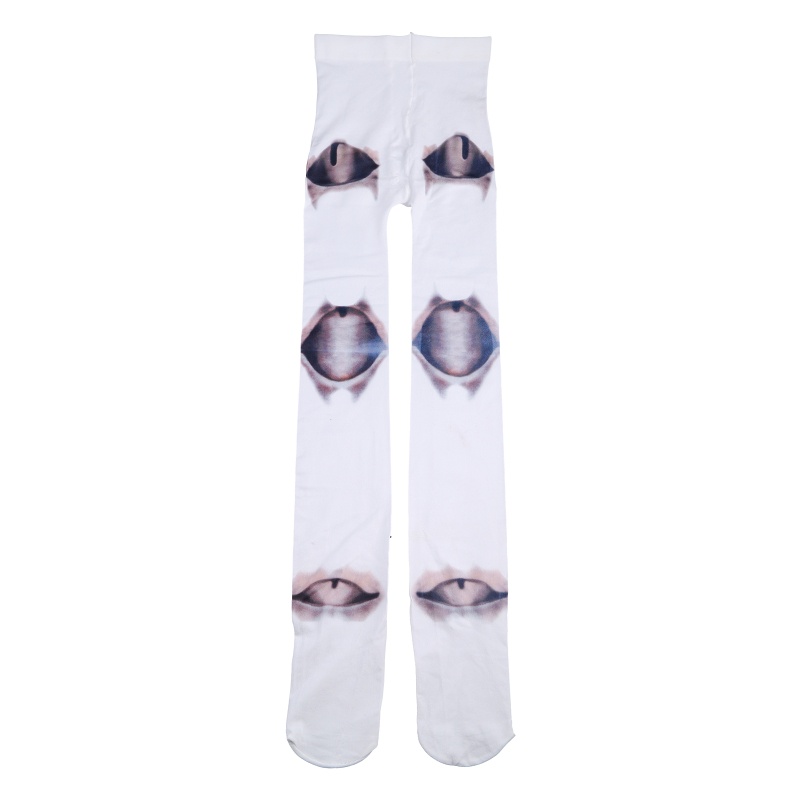 Women Novelty Lolita Pantyhose Gothic Anime Jointed for Doll 3D Print Tattoo Tig