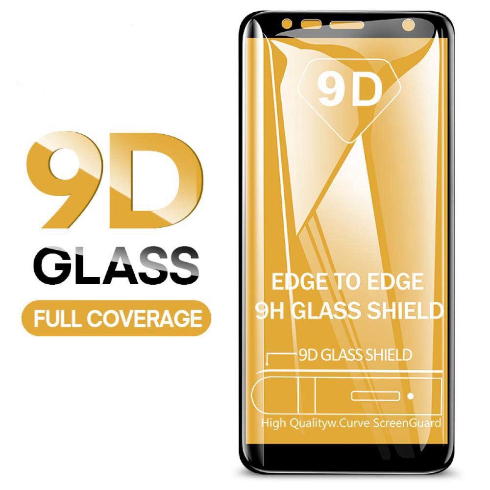 Kính cường lực 9D bảo vệ toàn màn hình dành cho Samsung  Galaxy A7 A9 J2 J3 J4 J5 J6 J7 J8 Pro Plus A8s 2019 A6s 2018 Prime